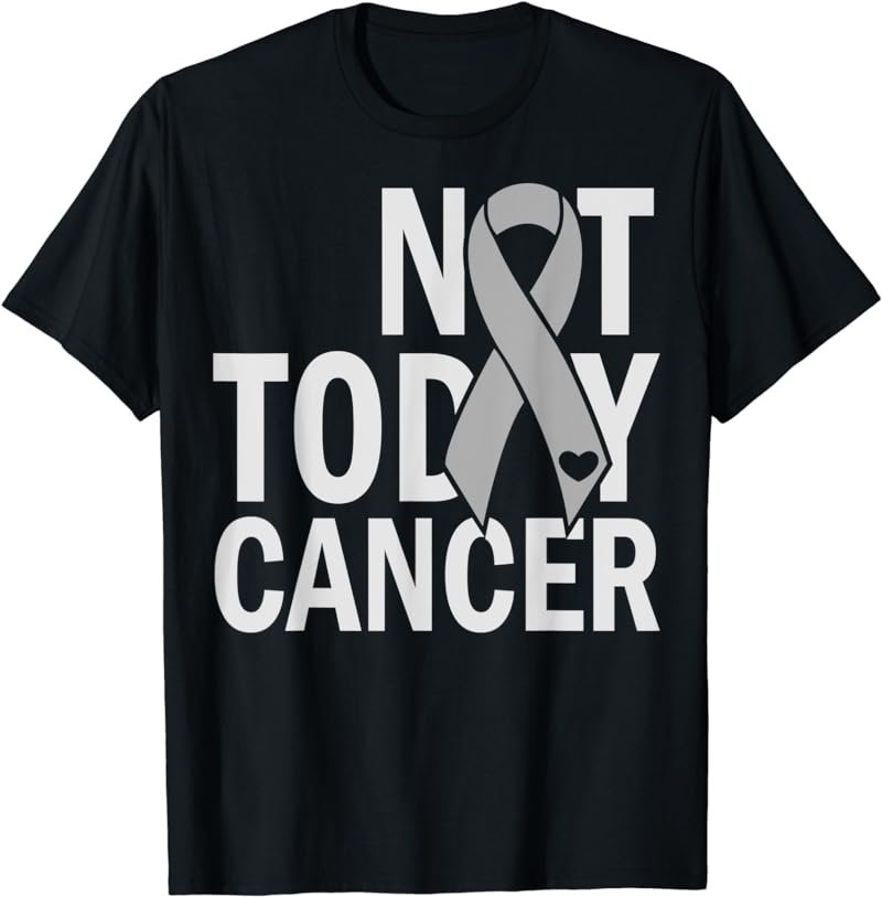 In May We Wear Gray Brain Cancer Awareness Month Ribbon T-Shirt