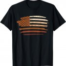 melanin USA flag Black lives Matter Pride BLM 4th of July T-Shirt