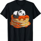 Pancakes Panda On Waffle Breakfast Flapjack Hotcake Food T-Shirt