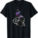 Astronaut Blowing Bubbles On Space Cute Galaxy Spaceman Gift T-Shirt