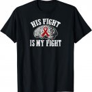 Brain Aneurysm and Stroke Awareness Red Ribbon Support Tee