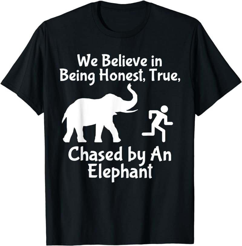 LDS Funny Chased by an Elephant Mormon Faith T-Shirt