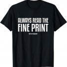 Always Read The Fine Print We're Pregnant Shirt Matching T-Shirt
