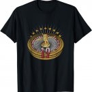 Lucky Number 19 T-Shirts Roulette Wheel Gambling Distressed