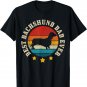 Best Dachshund Dad Ever Vintage Funny Wiener Dog Doxie Gift T-Shirt