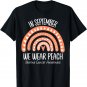 Rainbow In September We Wear Peach Uterine Cancer Awareness T-Shirt
