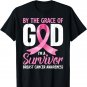 By The Grace God I'm A Survivor Breast Cancer Awareness T-Shirt