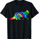 Maine Coon Cat Tie Dye Vintage Hippie Cat Lover T-Shirt