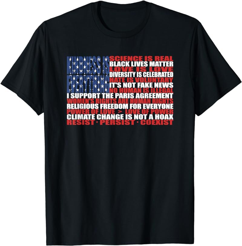 Political Protest American Flag - Stand United t-shirt