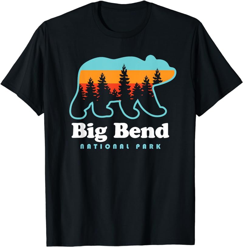 Big Bend National Park Camping Bear T-Shirt