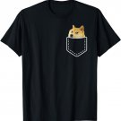 Doge Shiba Inu Pocket T-Shirt | Dank Meme Doge Such Wow