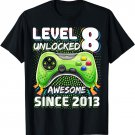 Level 8 Unlocked Awesome 2013 Video Game 8th Birthday Gift T-Shirt