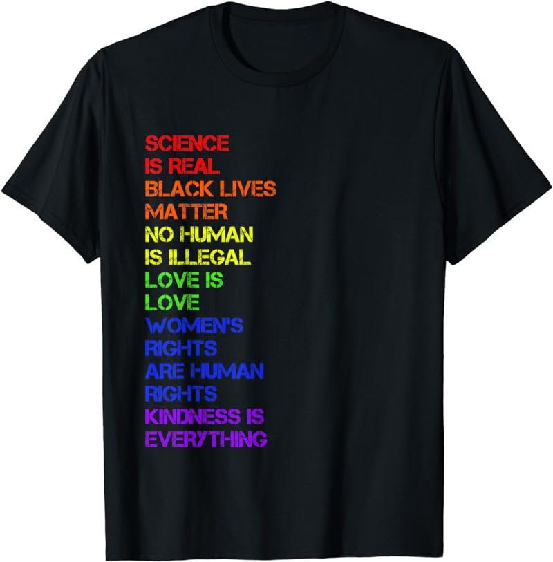 Science is real black lives matter t shirt LGBTQ