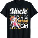 awesome dabbing unicorn birthday Uncle Family Matching T-Shirt