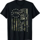 We The People - Funny Camo AR15 Military Pro Gun USA Flag T-Shirt