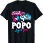 Funny Cute Pink Or Blue Popo Loves You Gender Reveal T-Shirt