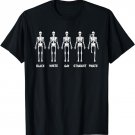 Black White Gay Straight Pirate Skeleton T-Shirt