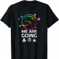 Official Moon Rocket Launch US Flag Stars WE ARE GOING T-Shirt