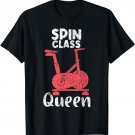 Spin Class Queen Funny Spinning Class Fitness Exercise Cycle T-Shirt