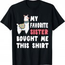 My Favorite Sister Bought Me This Shirt Christmas Gift Llama T-Shirt