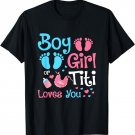 Women's Boy Or Girl Titi Loves You Gender Reveal T-Shirt