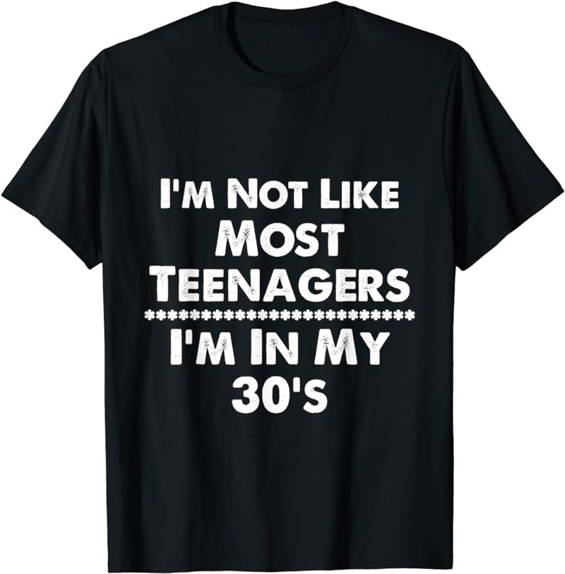 30 Something Year Old Gift TShirt 30s Birthday Party Present