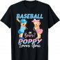 Baseball Or Bows Poppy Loves You Baby Gender Reveal T-Shirt