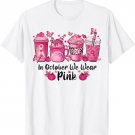 In October We Wear Pink Coffee Spice Breast Cancer Awareness T-Shirt