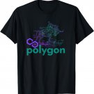 Matic Polygon With Polygonal Bull - Cryptocurrency T-Shirt