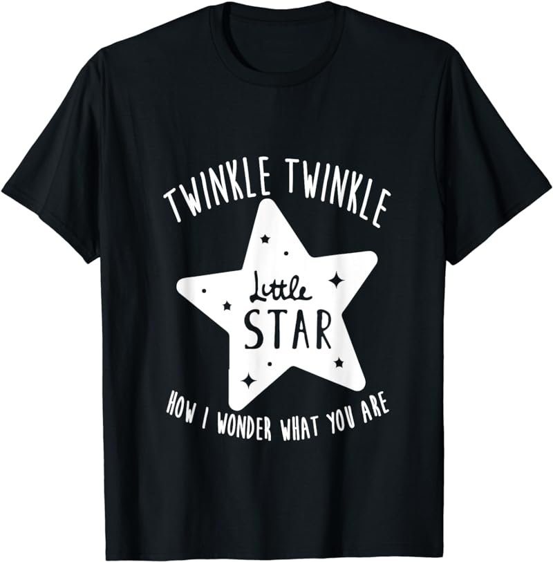 Cute Twinkle Little Star Theme Gender Reveal Tshirt