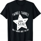 Cute Twinkle Little Star Theme Gender Reveal Tshirt