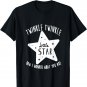 Cute Twinkle Little Star Theme Gender Reveal Tshirt