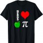 Nerds Love Apple Pie Funny Math Pun Pi Teacher T-Shirt