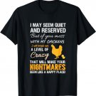 Crazy / Funny Chicken Farmer's T-shirt