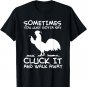 Cluck IT Funny Chicken Tee Country Farm Women Girl T-Shirt