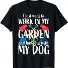 Gardening-Plants Lover And Dogs Lover T-Shirt