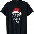 Santa Clause Rooster Christmas Farm Chicken Holiday Shirt T-Shirt