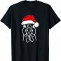 Santa Clause Rooster Christmas Farm Chicken Holiday Shirt T-Shirt