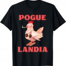 POGUELANDIA FLAG CHICKEN IN A COCONUT BRA SMOKING, OBX FLAG T-Shirt