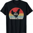 Vintage Retro Yep I Talk To Chickens Cute Chicken Buffs T-Shirt
