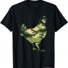 Military Chicken Camo Men Print US Hen Fowl Veteran Gift T-Shirt