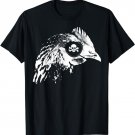 Pirate Chicken Hen Shirt With Eye Patch Skull Funny T-Shirt