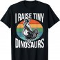 I Raise Tiny Dinosaurs Retro Vintage Funny Chicken T-Shirt