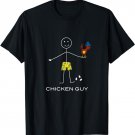 Funny Mens Chicken Guy, Bird Fowl Hen Farming for Boys T-Shirt