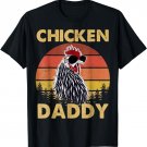 Vintage Chicken Daddy Retro Farm Decor Sunglasses Rooster T-Shirt