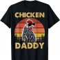 Vintage Chicken Daddy Retro Farm Decor Sunglasses Rooster T-Shirt