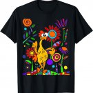 Funny Rubber Chicken and Flowers in Garden Art T-Shirt
