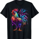 Chicken Tie Dye Hippie Poultry Farmer Farm Vintage Graphic T-Shirt