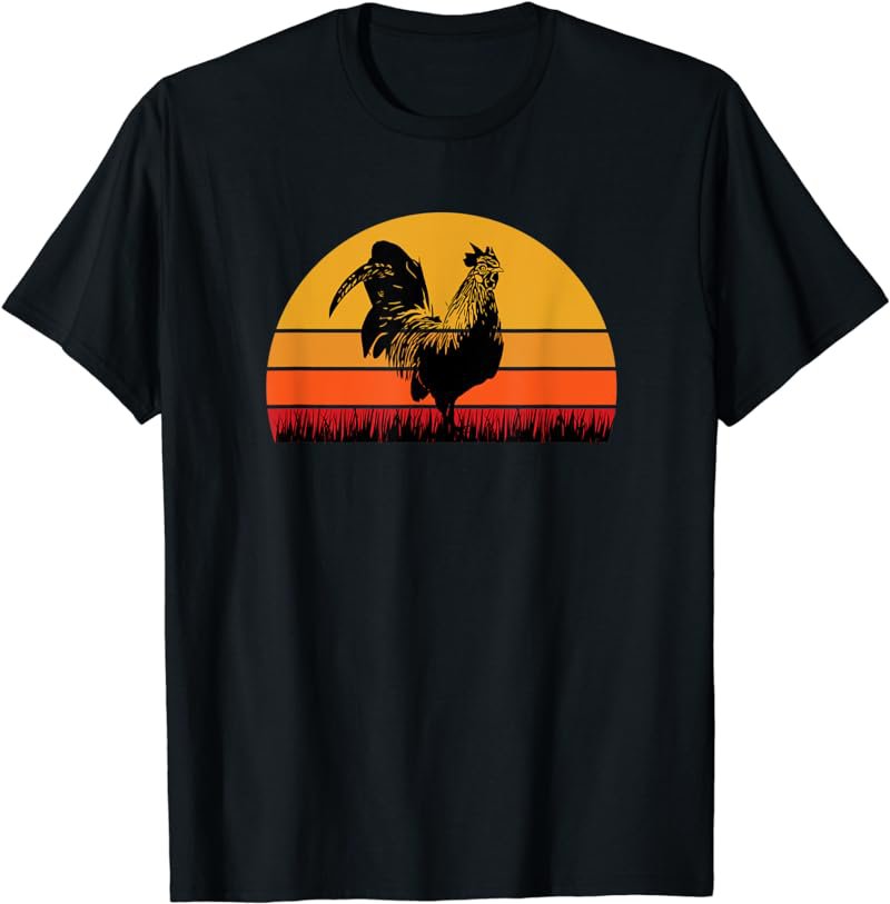 Rooster Chicken Poultry Farm Farmer Farming Hen Foul Bird T-Shirt
