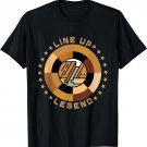 Line up legend construction floor installer tile installer T-Shirt